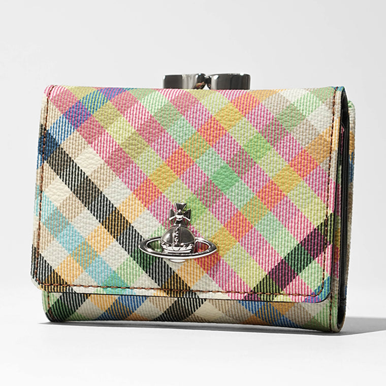 Vivienne Westwood レディース 3つ折り財布 SMALL FRAME WALLET 5115002MW S001S HEATHER PLAID マルチ O315