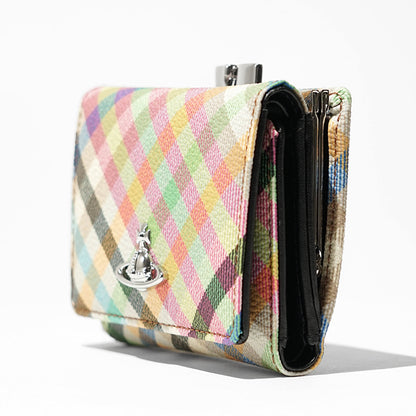 Vivienne Westwood レディース 3つ折り財布 SMALL FRAME WALLET 5115002MW S001S HEATHER PLAID マルチ O315