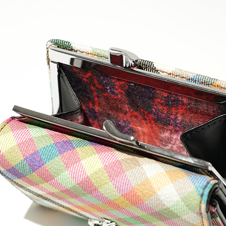 Vivienne Westwood レディース 3つ折り財布 SMALL FRAME WALLET 5115002MW S001S HEATHER PLAID マルチ O315