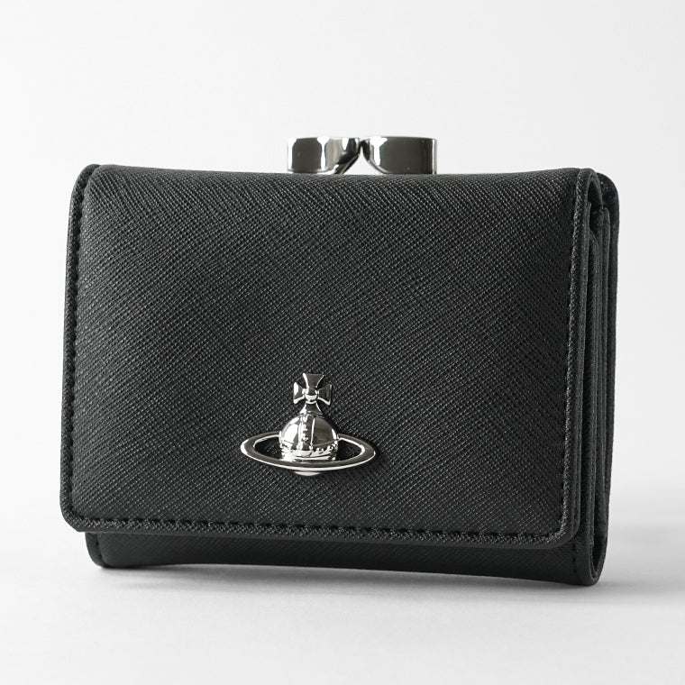 Vivienne Westwood レディース メンズ 3つ折り財布 SMALL FRAME WALLET 5115002MW S0021 BLACK ブラック N401