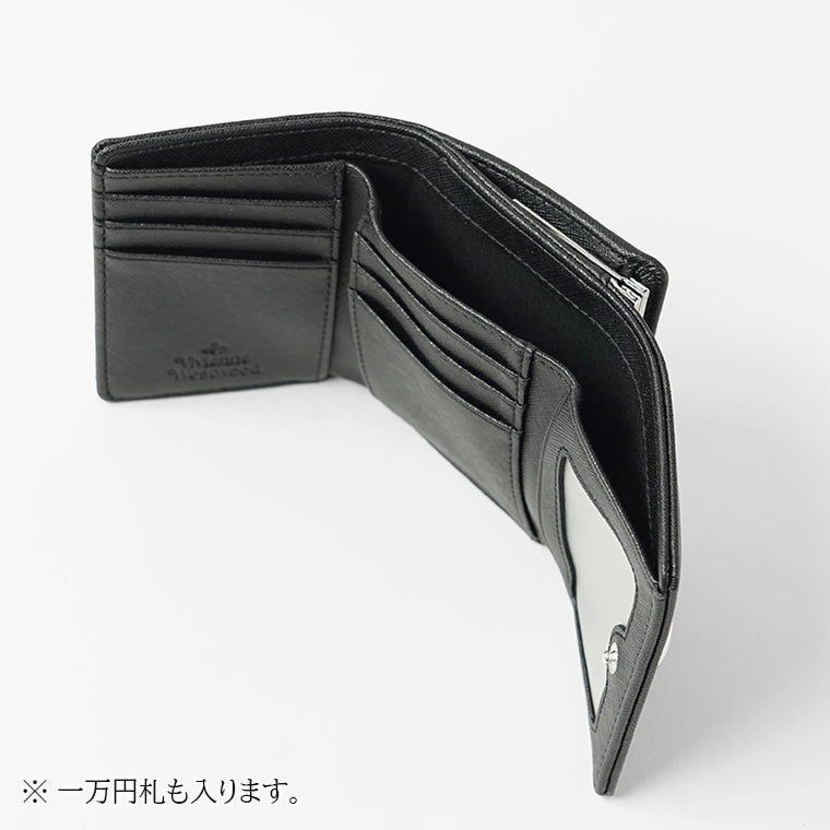 Vivienne Westwood レディース メンズ 3つ折り財布 SMALL FRAME WALLET 5115002MW S0021 BLACK ブラック N401