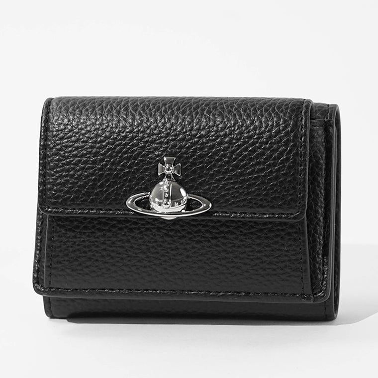 Vivienne Westwood レディース 3つ折り財布 SMALL FLAP PURSE 5115002TW S000D BLACK ブラック N403
