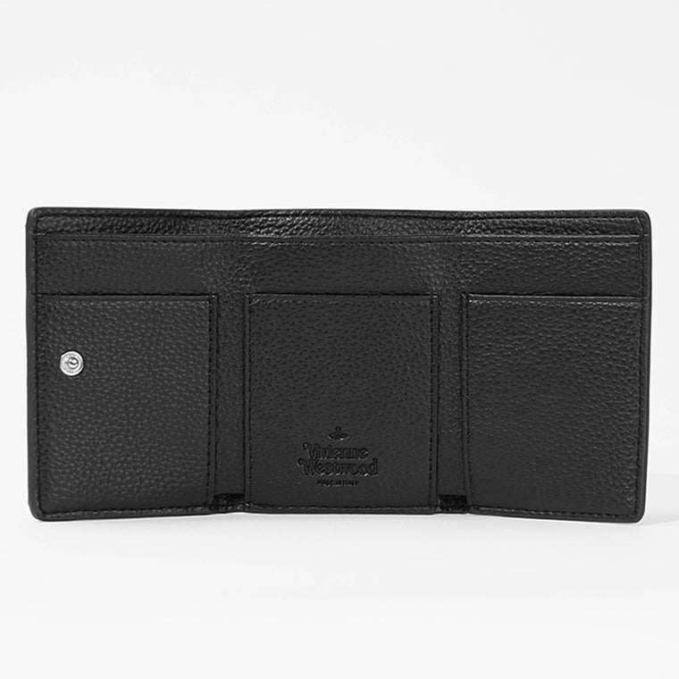 Vivienne Westwood レディース 3つ折り財布 SMALL FLAP PURSE 5115002TW S000D BLACK ブラック N403