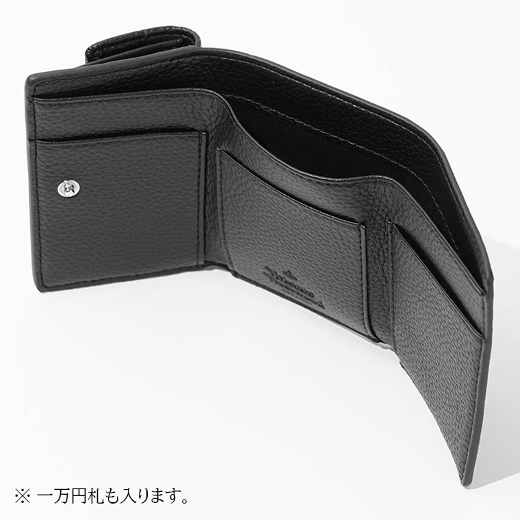 Vivienne Westwood レディース 3つ折り財布 SMALL FLAP PURSE 5115002TW S000D BLACK ブラック N403