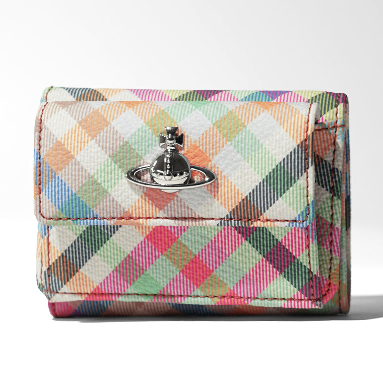 Vivienne Westwood レディース 3つ折り財布 SMALL FLAP PURSE 5115002TW S001S HEATHER PLAID マルチ O315