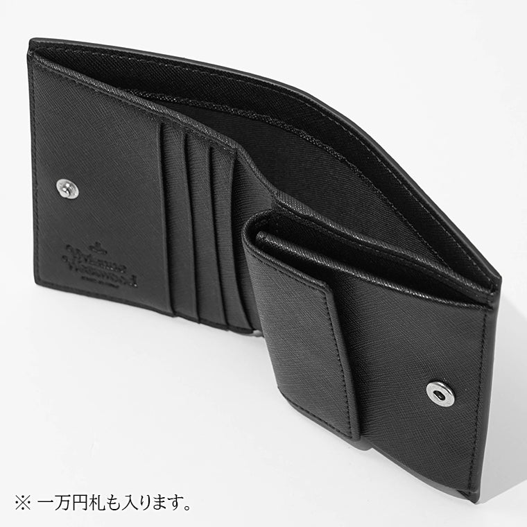 Vivienne Westwood レディース 2つ折り財布 WOMAN BILLFOLD 51150030W S0021 BLACK ブラック N401