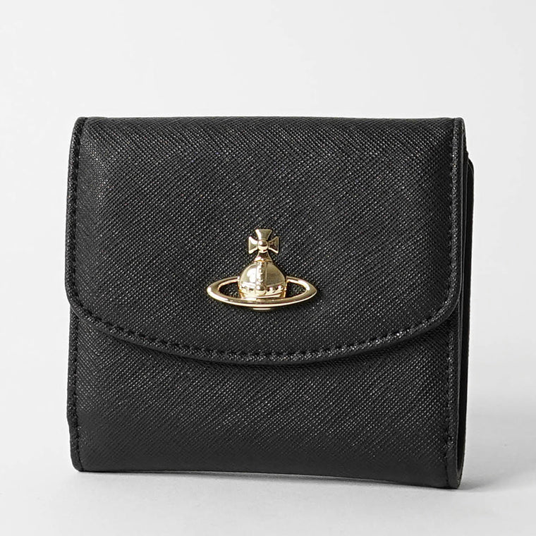 Vivienne Westwood レディース メンズ 2つ折り財布 SMALL WALLET 51150032W L001N BLACK ブラック N402
