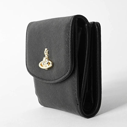 Vivienne Westwood レディース メンズ 2つ折り財布 SMALL WALLET 51150032W L001N BLACK ブラック N402