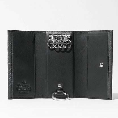 Vivienne Westwood メンズ キーケース TANGLED ORB LEATHER 5115003AM L00AP BLACK ブラック N401