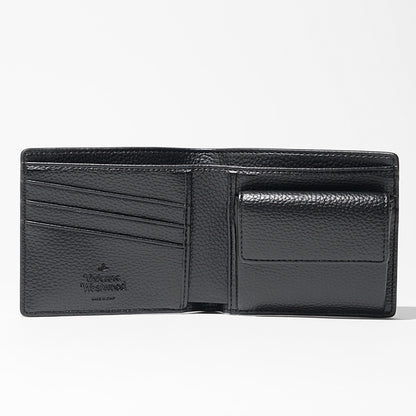 Vivienne Westwood メンズ 2つ折り財布 WALLET WITH COIN POCKET 5115003NM S000D BLACK ブラック N403
