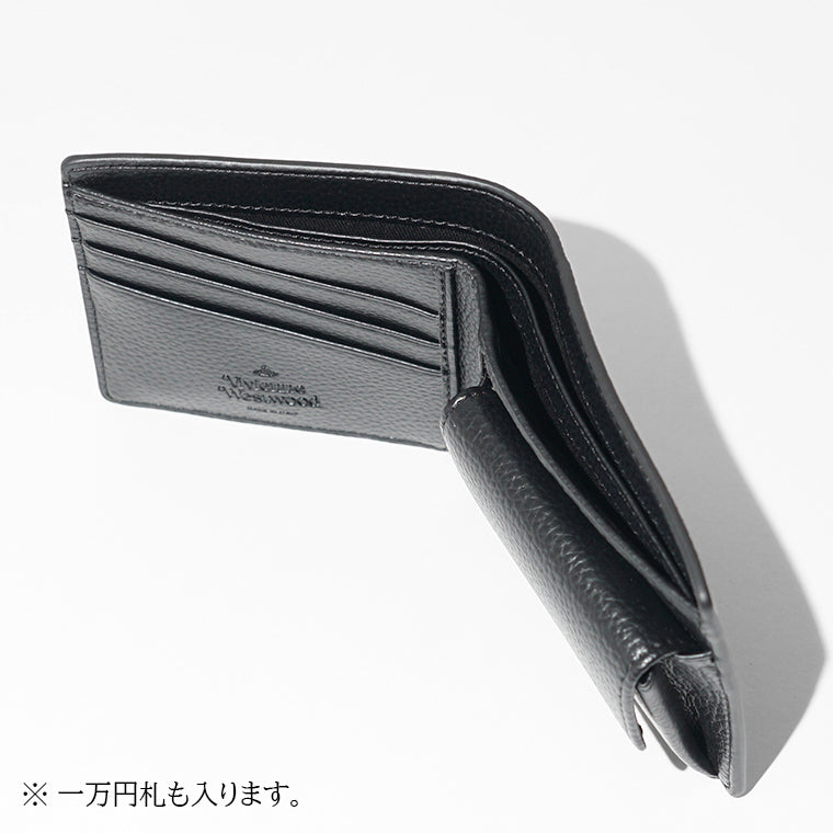 Vivienne Westwood メンズ 2つ折り財布 WALLET WITH COIN POCKET 5115003NM S000D BLACK ブラック N403