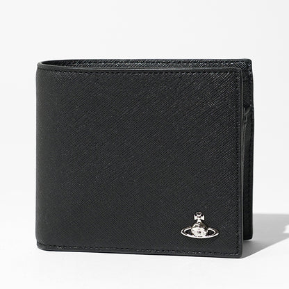 Vivienne Westwood メンズ 2つ折り財布 WALLET WITH COIN POCKET 5115003NM S0021 BLACK ブラック N401
