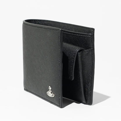 Vivienne Westwood メンズ 2つ折り財布 WALLET WITH COIN POCKET 5115003NM S0021 BLACK ブラック N401
