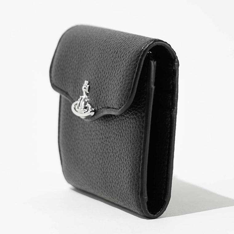 Vivienne Westwood レディース 3つ折り財布 HUNTER FLAP WALLET 5115003TW S000D BLACK ブラック N403