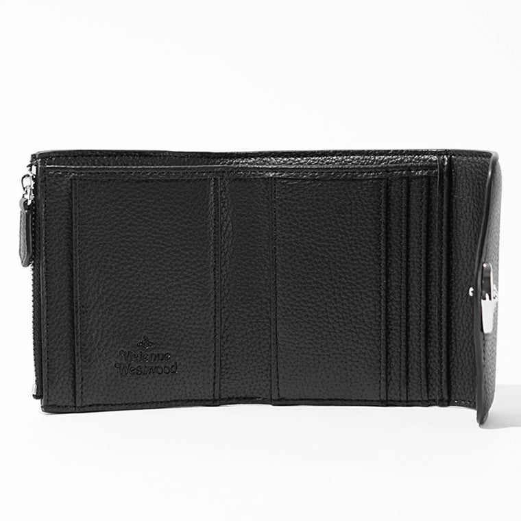 Vivienne Westwood レディース 3つ折り財布 HUNTER FLAP WALLET 5115003TW S000D BLACK ブラック N403