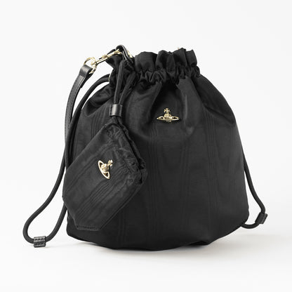 Vivienne Westwood レディース バッグ DRAWSTRING POUCH SET 57010007U W01F4 BLACK ブラック N401