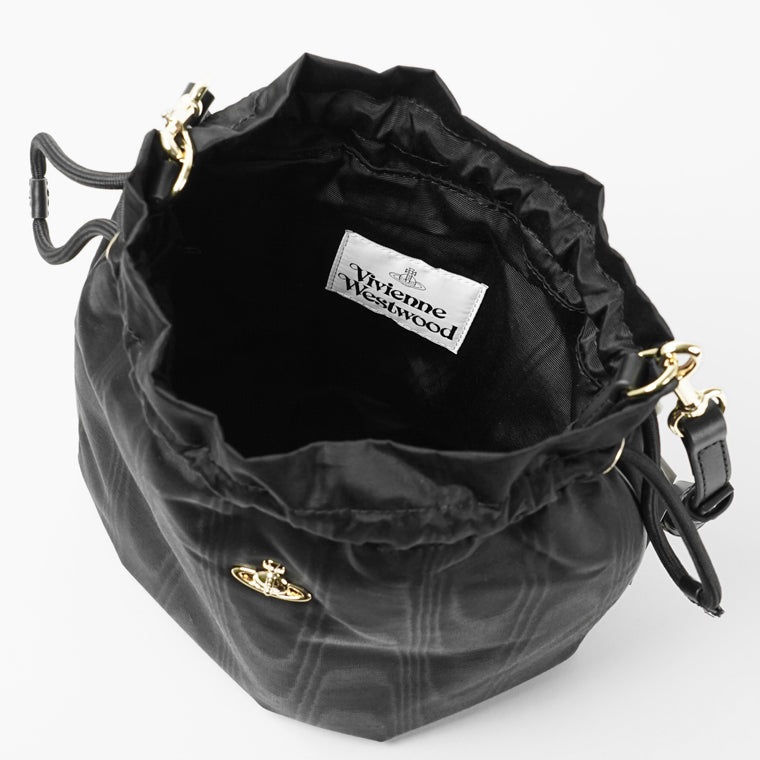 Vivienne Westwood レディース バッグ DRAWSTRING POUCH SET 57010007U W01F4 BLACK ブラック N401