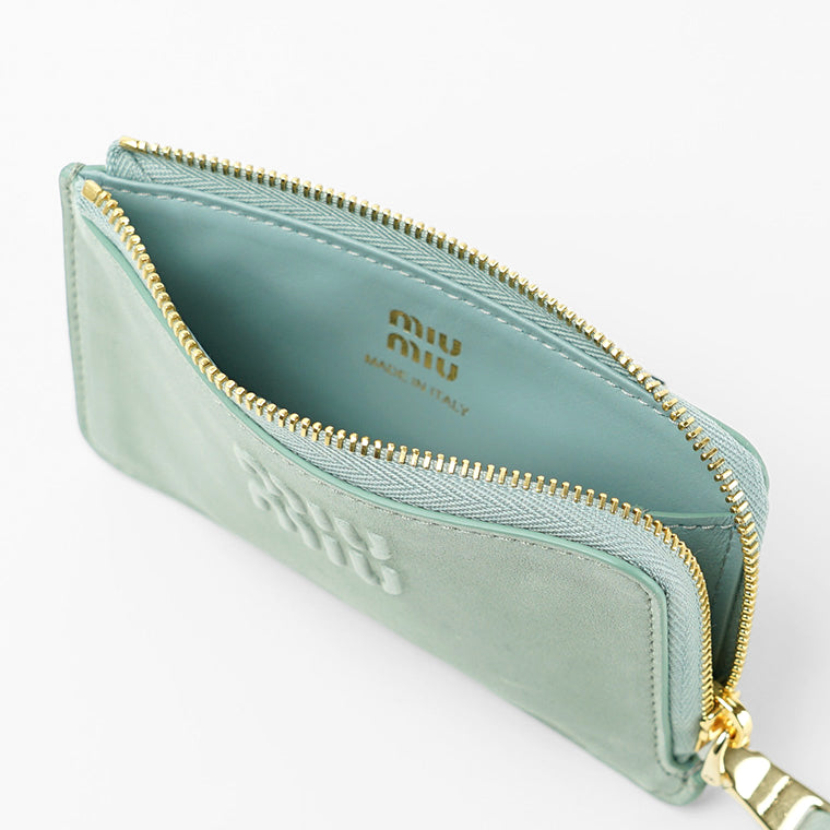 MIU MIU レディース フラグメントケース NAPPA AVIATOR 5MB066 AEFX LINFA パウダーブルー F0035