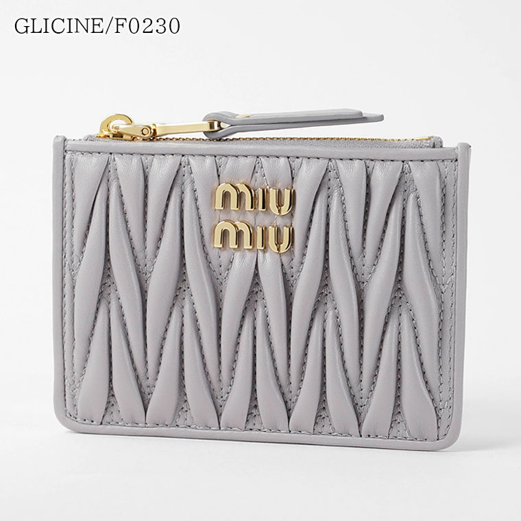 ミュウミュウ MIU MIU レディース コイン＆カードケース ブラック