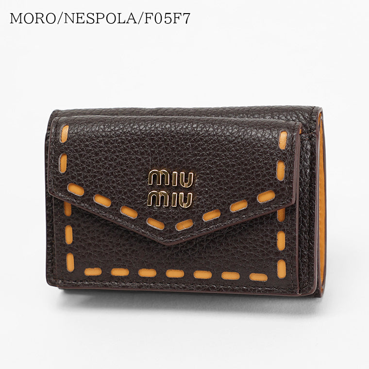MIU MIU レディース 3つ折り財布 VIT.PHENIX+SOFT 5MH021 2IIB 2カラー