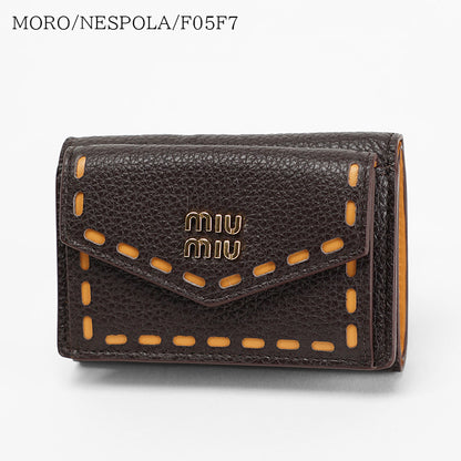 MIU MIU レディース 3つ折り財布 VIT.PHENIX+SOFT 5MH021 2IIB 2カラー