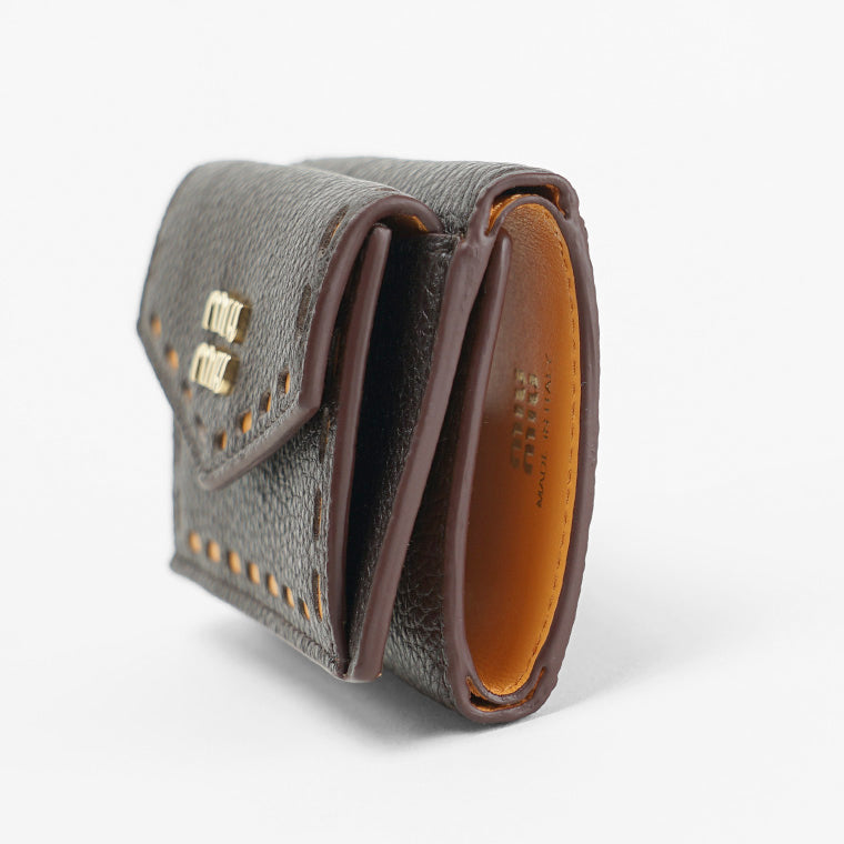 MIU MIU レディース 3つ折り財布 VIT.PHENIX+SOFT 5MH021 2IIB 2カラー