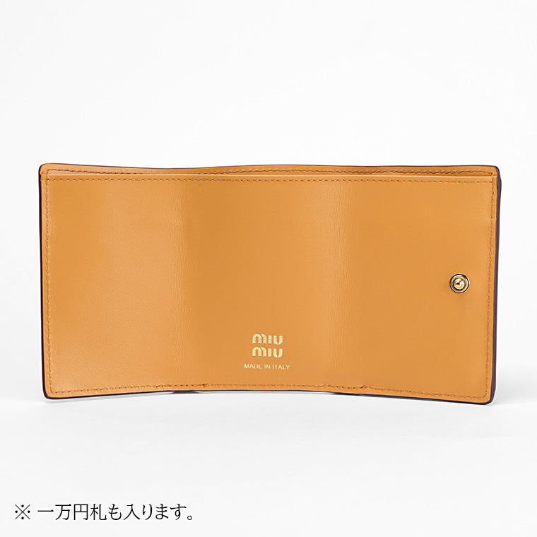 MIU MIU レディース 3つ折り財布 VIT.PHENIX+SOFT 5MH021 2IIB 2カラー