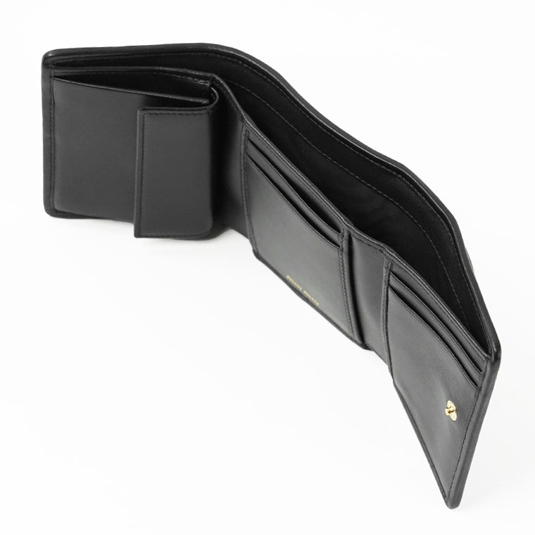 MIU MIU レディース 3つ折り財布 MATELASSE' MIU 5MH033 AFPP 2カラー