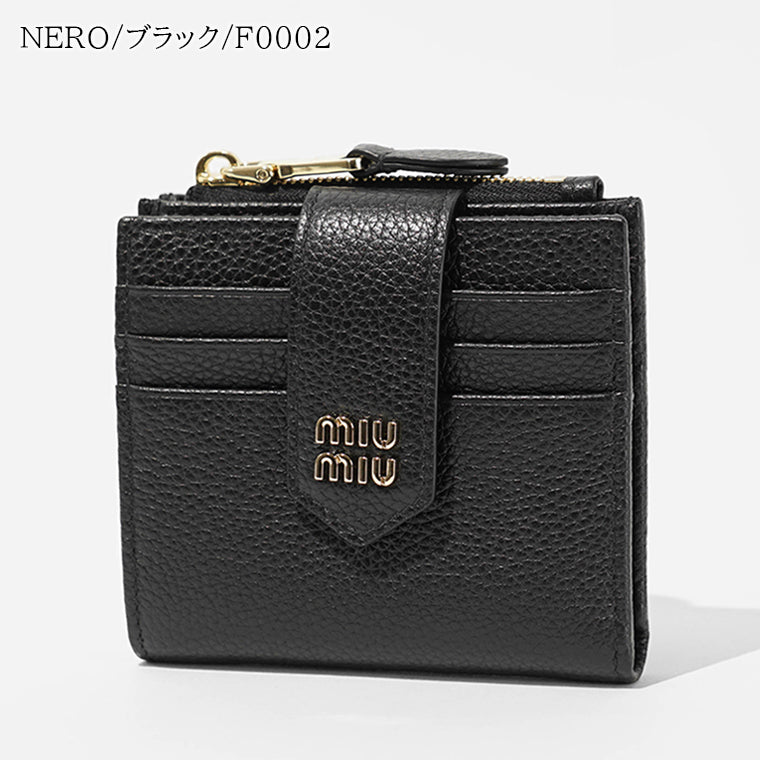 MIU MIU レディース 2つ折り財布 5ML047 ADT7 2カラー