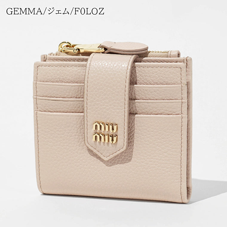 MIU MIU レディース 2つ折り財布 5ML047 ADT7 2カラー