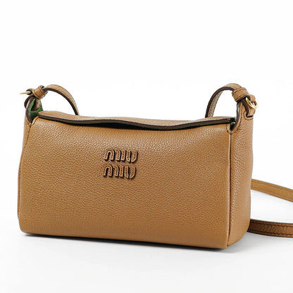 MIU MIU レディース ショルダーバッグ VITELLO PHENIX 5NF462 2IFL CARAMEL LARICE キャメル F04YM