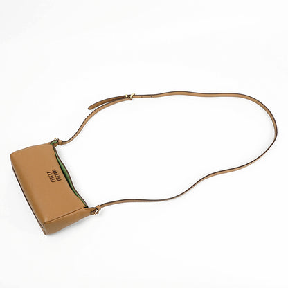 MIU MIU レディース ショルダーバッグ VITELLO PHENIX 5NF462 2IFL CARAMEL LARICE キャメル F04YM