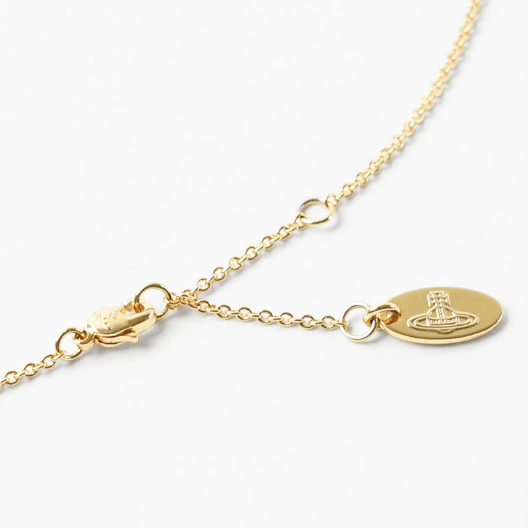 Vivienne Westwood レディース ネックレス FEODORA PENDANT 630203EP GOLD CHAMPAGNE CZ PINK PEARL ゴールド ピンクパール R988