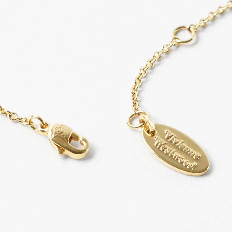 Vivienne Westwood レディース ネックレス FEODORA PENDANT 630203EP GOLD CHAMPAGNE CZ PINK PEARL ゴールド ピンクパール R988