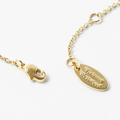 Vivienne Westwood レディース ネックレス FEODORA PENDANT 630203EP GOLD CHAMPAGNE CZ PINK PEARL ゴールド ピンクパール R988