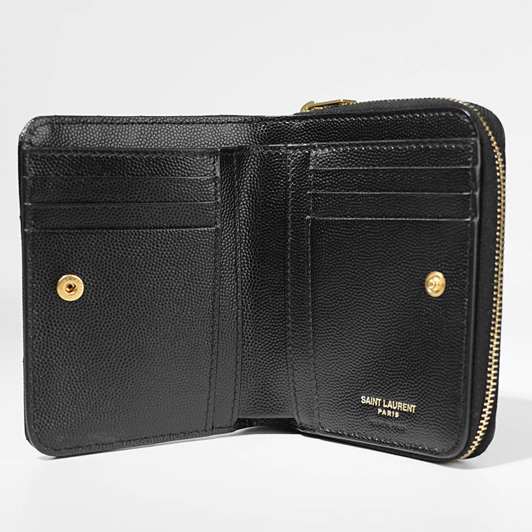 サンローラン SAINT LAURENT レディース 2つ折り財布 ブラック