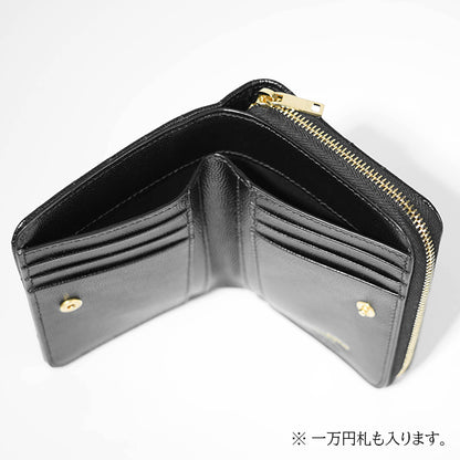 SAINT LAURENT レディース 2つ折り財布 CASSANDRE MATELASSE COMPACT ZIP AROUND WALLET 668288 BOW01 NERO ブラック 1000