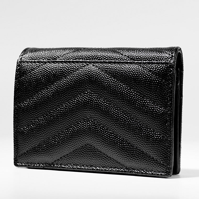 SAINT LAURENT レディース 2つ折り財布 MONOGRAMME WALLET 668290 BOWA1 NERO ブラック 1000