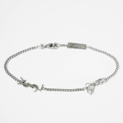 SAINT LAURENT メンズ レディース ブレスレット CASSANDRE CHARM BRACELET 692489 Y1526 OXIDIZED SILVER シルバー 8368