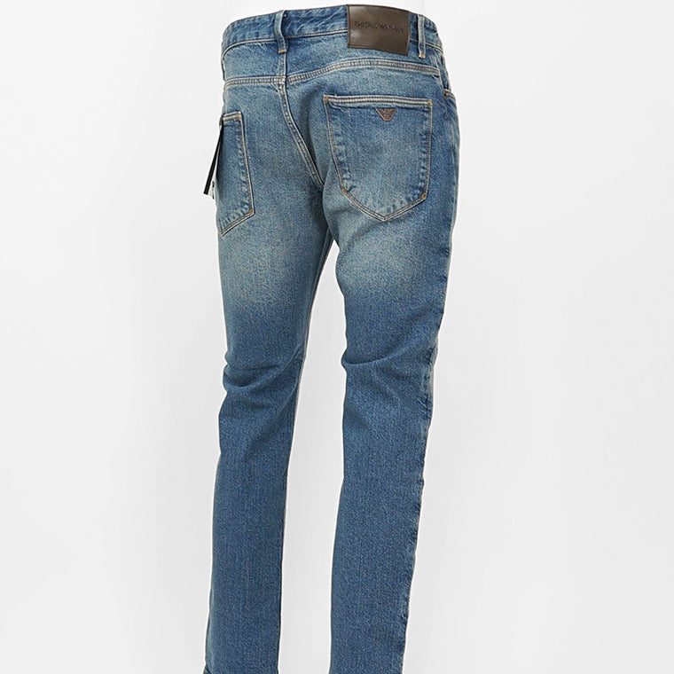 【2024AW CLEARANCE SALE】 EMPORIO ARMANI メンズ ジーンズ 6D1J06 1D67Z DENIM BLU MD ウォッシュブルー 0942