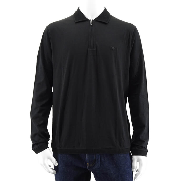 EMPORIO ARMANI メンズ ポロシャツ 6R1F85 1JUVZ NERO ブラック 0999