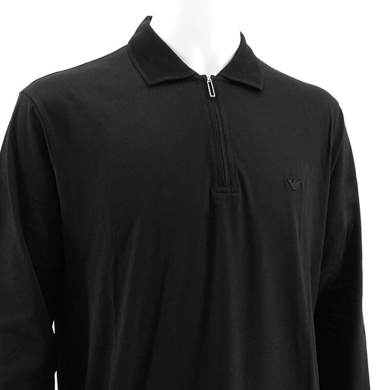 EMPORIO ARMANI メンズ ポロシャツ 6R1F85 1JUVZ NERO ブラック 0999