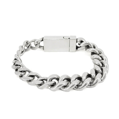 SAINT LAURENT メンズ レディース ブレスレット CURB CHAIN BRACELET 731208 Y1500 OXIDIZED SILVER シルバー 8142