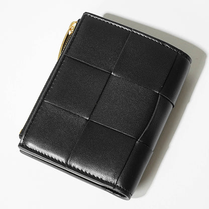 BOTTEGA VENETA レディース 2つ折り財布 742698 VCQC4 BLACK GOLD ブラック ゴールド 8425