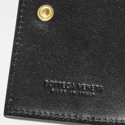 BOTTEGA VENETA レディース 2つ折り財布 742698 VCQC4 BLACK GOLD ブラック ゴールド 8425