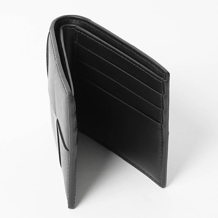 BOTTEGA VENETA メンズ 2つ折り財布 CASSETE 743004 VBWD2 BLACK SILVER ブラック シルバー 8803