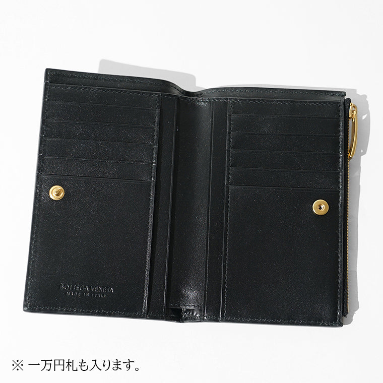 BOTTEGA VENETA レディース 2つ折り財布 749940 VCPP2 BLACK ブラック 8425