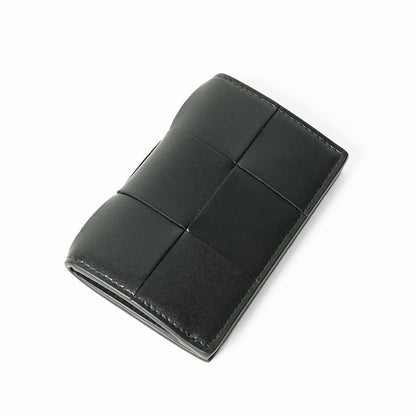 BOTTEGA VENETA メンズ カードケース CASSETE 755370 VBWD3 BLACK SILVER ブラック シルバー 8803