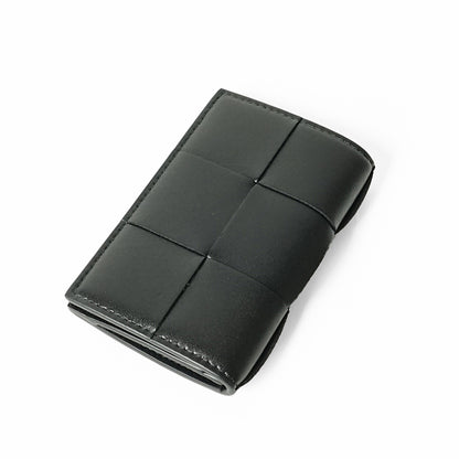 BOTTEGA VENETA メンズ カードケース CASSETE 755370 VBWD3 BLACK SILVER ブラック シルバー 8803
