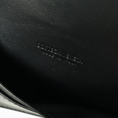 BOTTEGA VENETA メンズ カードケース CASSETE 755370 VBWD3 BLACK SILVER ブラック シルバー 8803